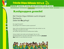 Tablet Screenshot of froesche-clique.de